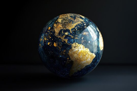 Data processing across a globe emphasizing global connectivity and technology applications, data processing over globe