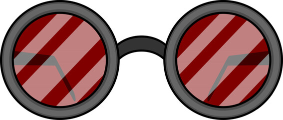 Vector de gafas de sol. Icono para folleto, sitio web y app.