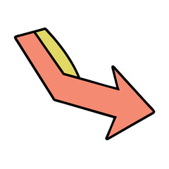 cartoon arrow vector