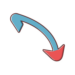 cartoon arrow vector
