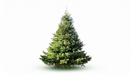 Fototapeta premium christmas tree isolated on white background