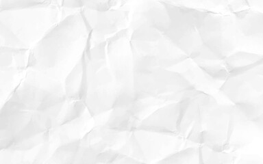white background crumpled paper texture, crumpled paper texture background, Paper texture Crumpled White. Top view.