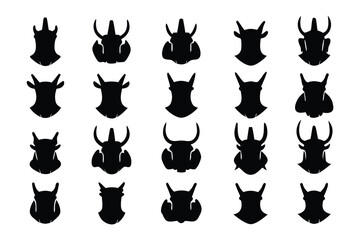 Collection of various black lanyards and straps with different clasp and loop configurations shown against a white background