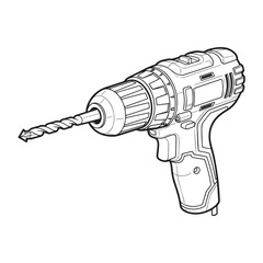 Electric Drill Vector