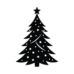 Obraz premium christmas tree vector illustration