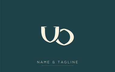 VO Elegant Monogram Logo Design Featuring Stylized Letters. A sophisticated monogram logo representation showcasing artistic typography with a modern design