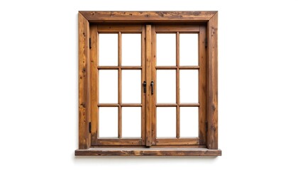 Obraz premium Wooden window frame