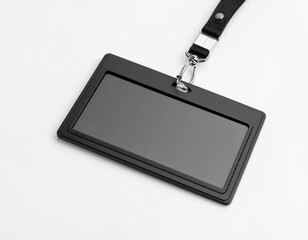 blank black card on white background