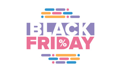 Black Friday. Sale up to 90% off. Biggest sale of the year. Special offer banner. Holiday shopping in United States. Super season deal in November. Discount badge. Creative vector template