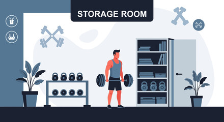 Personal Training Space Offers A Variety Of Weights And Fitness Equipment