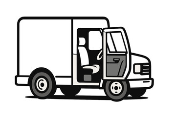 Vector silhouette illustration of an auto rickshaw with three wheels