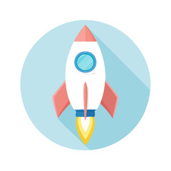 Rocket Isolated on a Transparent Background 