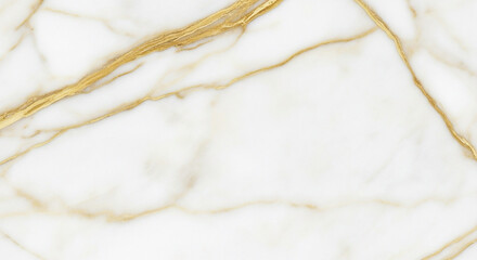 Minimalist white marble texture with golden veins, luxury elegant style background for presentations