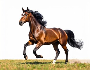 Fototapeta premium horse on white background