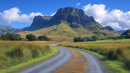 Scenic mountain road