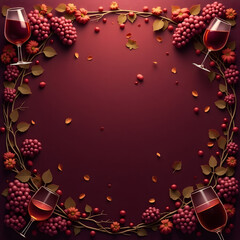  background with red wine and tree image