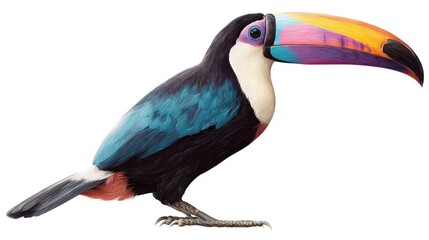 Fototapeta premium Colorful toucan profile (2)