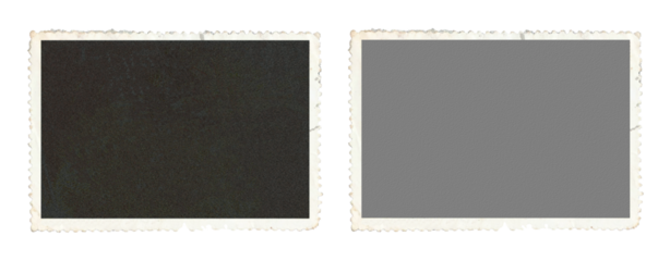 Blank photo frame in stamp background