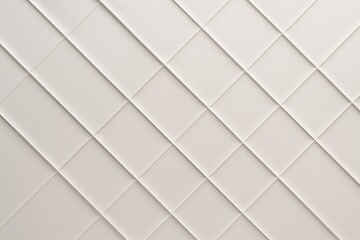 Minimalist diagonal grid pattern in soft pearl white with subtle gradient shadows creating depth