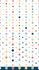 Abstract geometric pattern of oval shapes in vertical columns with a pastel color palette and subtle depth