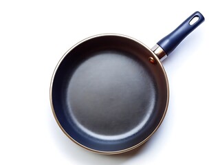 Black nonstick frying pan with stainless steel handle cooking kitchen