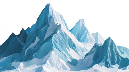 Fototapeta premium Icy mountain range