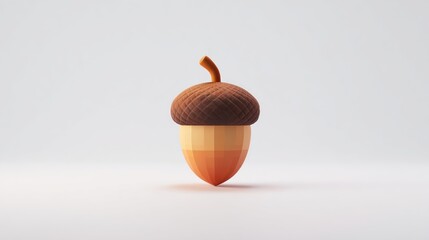 3D stylized acorn (2)