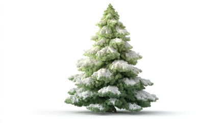 Fototapeta premium Snowy Christmas Tree