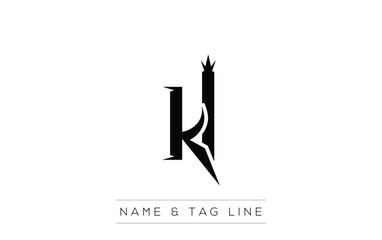 KL logo design. A sophisticated, minimalistic logo design featuring golden stylized typography,  perfect for branding concepts emphasizing luxury, professionalism, and contemporary aesthetics.
