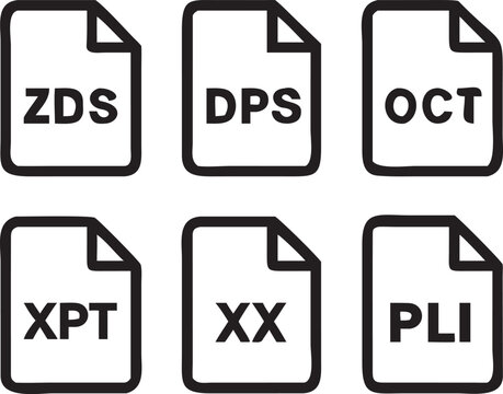 Minimalist Icons for Document Presentation Spreadsheet and Executable Files document icon presentation icon