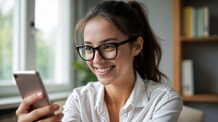 Happy Student Receiving Great News