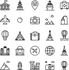 set of icons