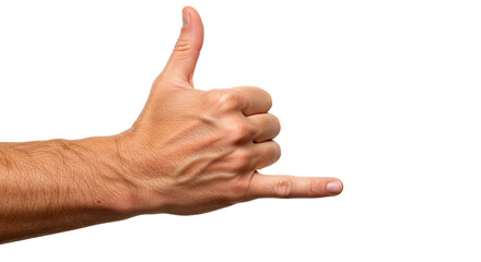 Isolated shaka hand gesture image for communication and sign language needs with a call me hand sign photo