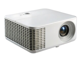 White portable projector with ventilation technology electronic
