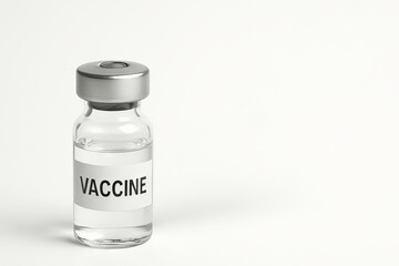 Close-up of vaccine vial highlighting medical innovation and health precaution during immunization drive in healthcare industry