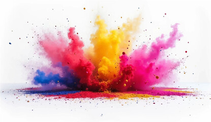 Abstract Colorful Watercolor Splash Background with Artistic Design Elements
