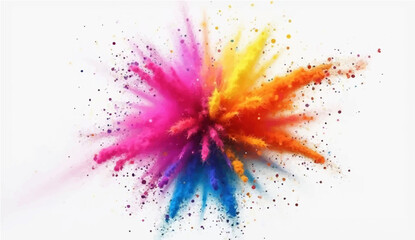 Abstract Colorful Watercolor Splash Background with Artistic Design Elements