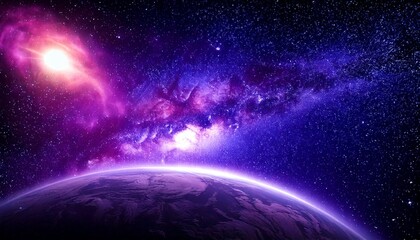 Space, starry, galaxy, nebula, milky way, purple, shining, star, dust, abstract, cosmic, vast, realistic, celestial, glowing, mysterious, infinite, universe, sparkling, deep, dark, beauty, night, colo