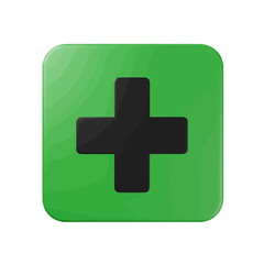 Obraz premium Hospital building icon in green background representing medicine 