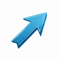 Obraz premium blue arrow icon. Vector up arrows. Mark point icon design collection for business and education design element.