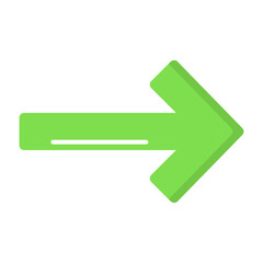 Arrow Long Right Vector Icon Design