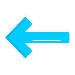 Arrow Long Left Vector Icon Design
