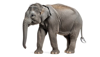 Obraz premium Young elephant profile