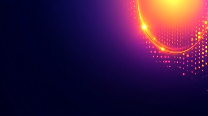 Abstract glowing circle design