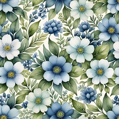 Obraz premium seamless pattern with flowers