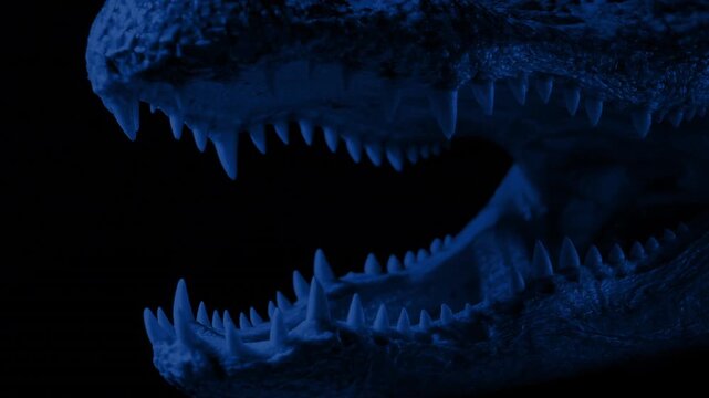 Scary Crocodile Mouth In The Dark