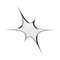 Forms in 3D. 3D chrome elements. Abstract shapes. Y2K abstract silver space icons. Galaxy and cosmic technology.  3D Model.