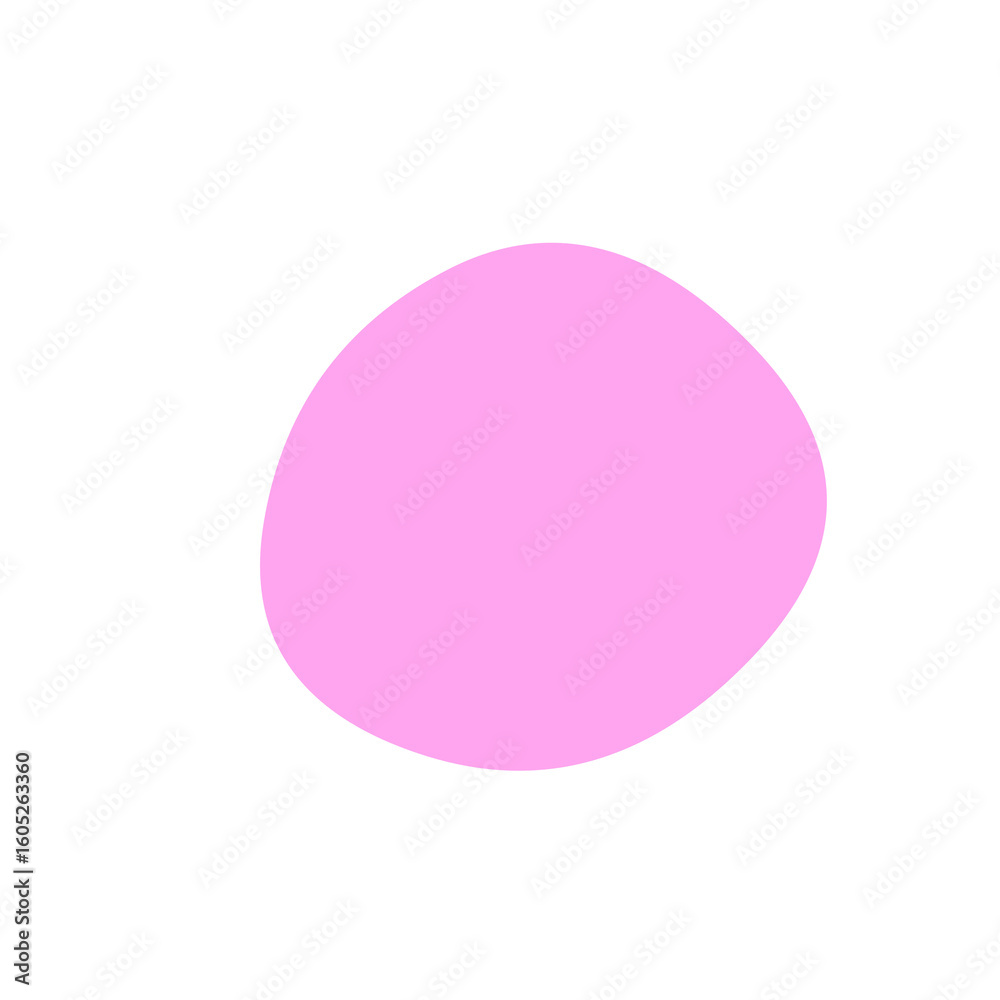 Aufkleber Isolated pixelated light pink sphere against a completely featureless solid colored empty space view on transparent background
