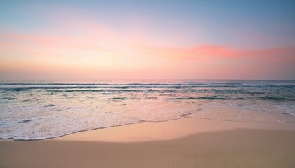 a soothing gradient background with hues of pale pink and sandy beige mimicking a serene beach at sunset perfect for calm and relaxing themes