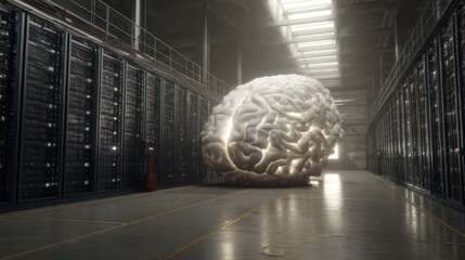 Brain in server room